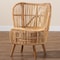 Bali & Pari Nagoya Modern Bohemian Natural Rattan Wide Seat Lounge Chair 235-13342-ZORO - alternate 6